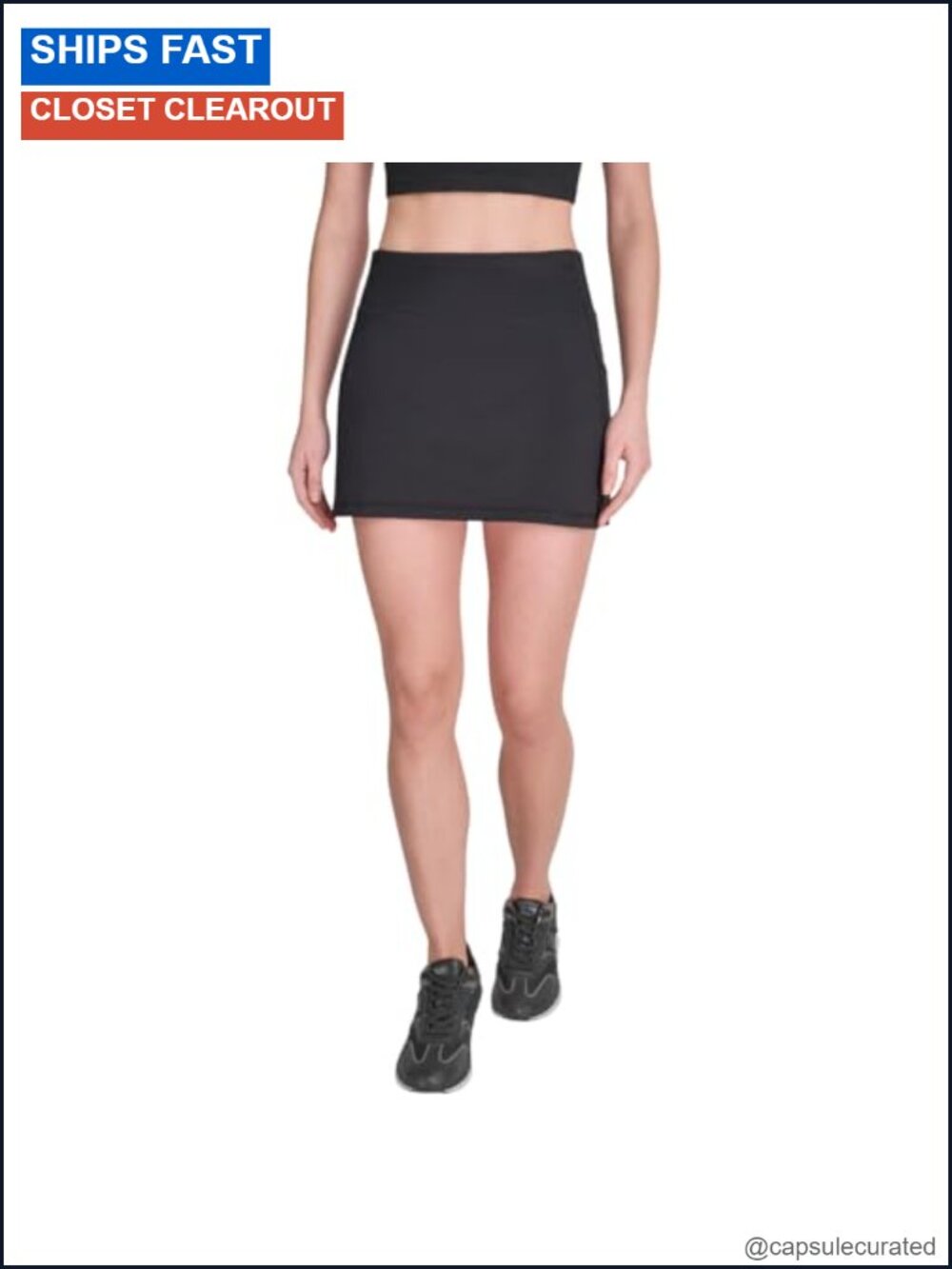 Compression Super High Waist Skort with Pockets